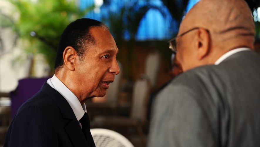 L'ancien président haïtien Jean-Claude Duvalier, le 5 juillet 2014 à Port-au-Prince