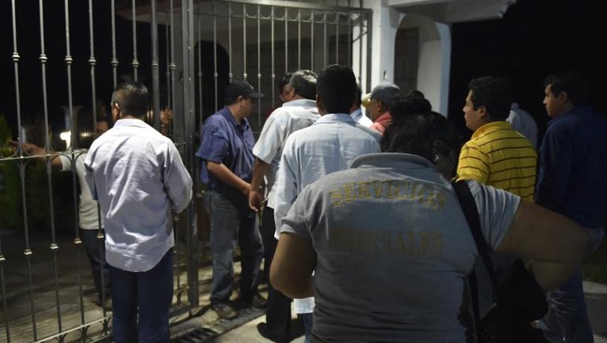 Arrivée le 4 octobre 2014 à la morgue de Gerrero des experts en charge de l'identification de cadavres retrouvés à Iguala