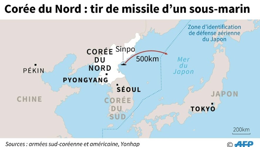 La Corée du Nord tire un missile depuis un sous-marin