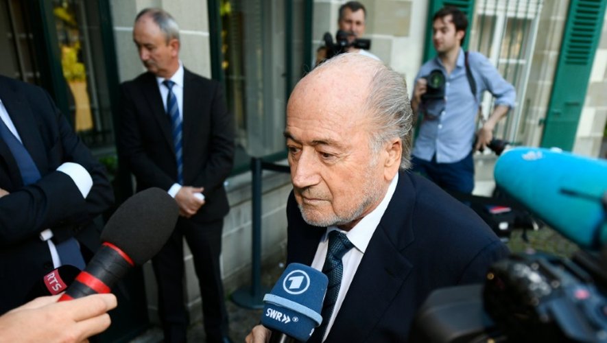 L'ex-patron de la Fifa Sepp Blatter, à son arrivée au siège du TAS, le 25 août 2016
