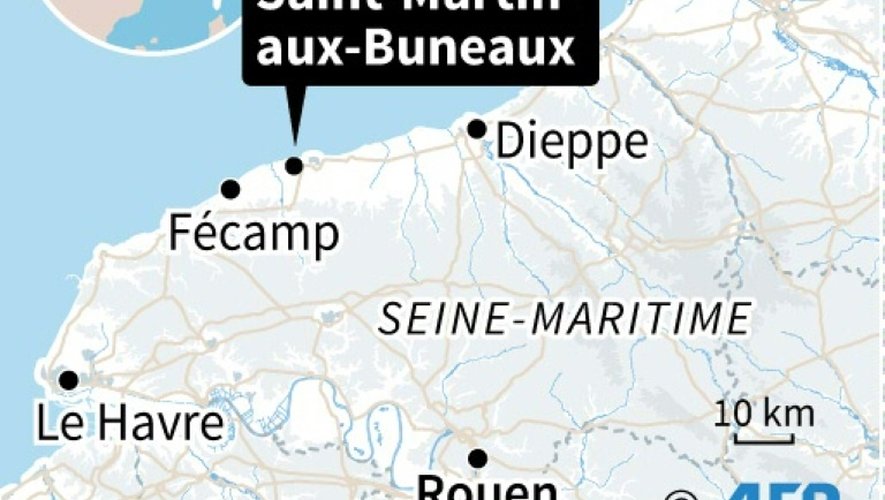Eboulement de falaise en Seine-Maritime