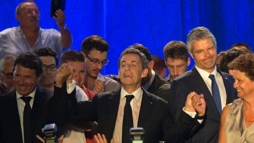 L'ex-président français Nicolas Sarkozy lors d'un meeting à Châteaurenard, dans le sud de la France, le 25 août 2016