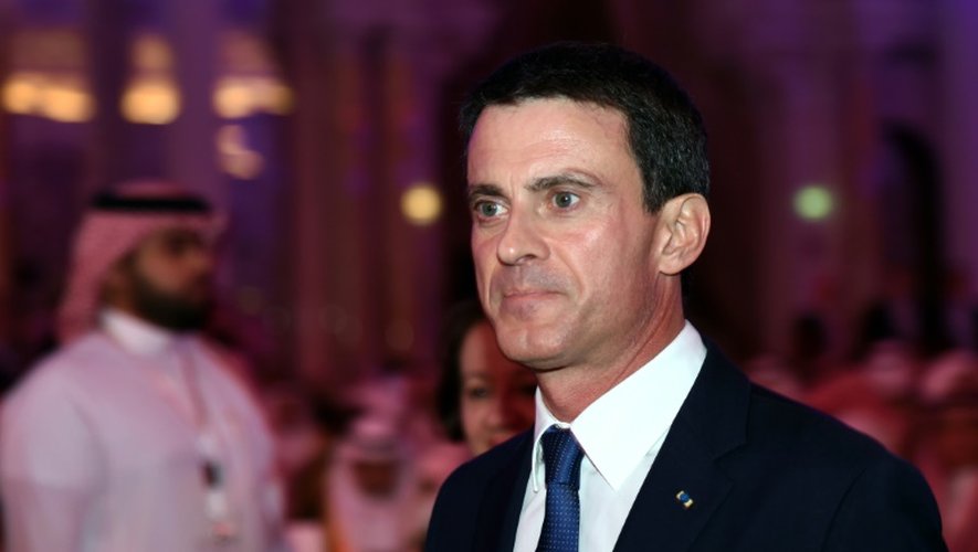 Le Premier ministre Manuel Valls, le 12 octobre 2015 à Ryad, en Arabie Saoudite
