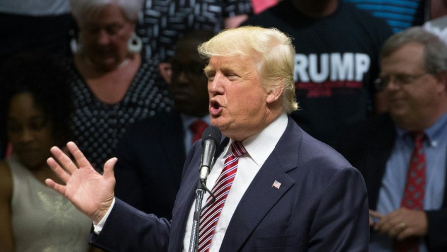Le candidat républicain à la Maison blanche Donald Trump en campagne à Austin, au Texas, le 23 août 2016