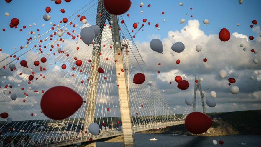 Inauguration du pont Yavuz Sultan Selim le 26 août 2016 à Istanbul