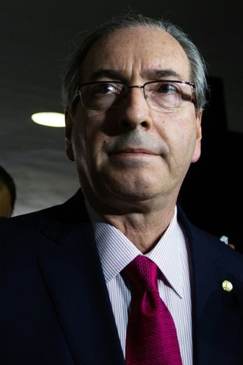 Le président de la chambre des députés brésilienne Eduardo Cunha à Brasilia, le 13 octobre 2015