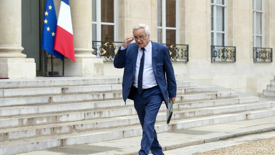 Le ministre du Travail François Rebsamen à l'Elysée le 7 octobre 2014