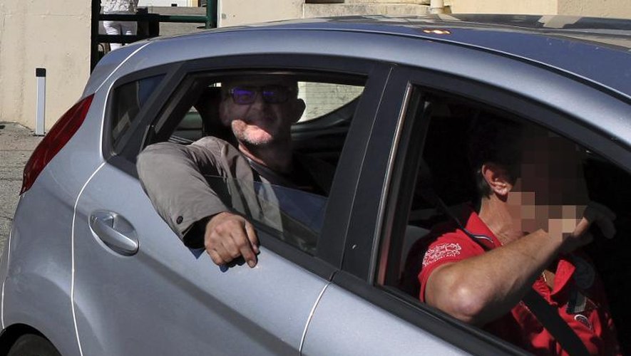 Doume Ferrari le 8 octobre 2014 lors de son transfert de la gendarmerie d'Aspretto vers l'aéroport d'Ajaccio