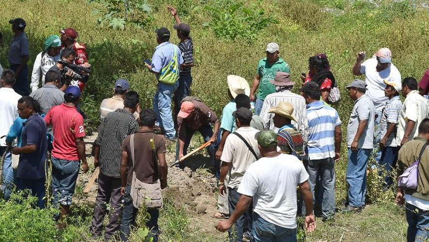 Dans l'Etat de Guerrero, les recherches se poursuivaient le 8 octobre 2014 pour retrouver les étudiants disparus