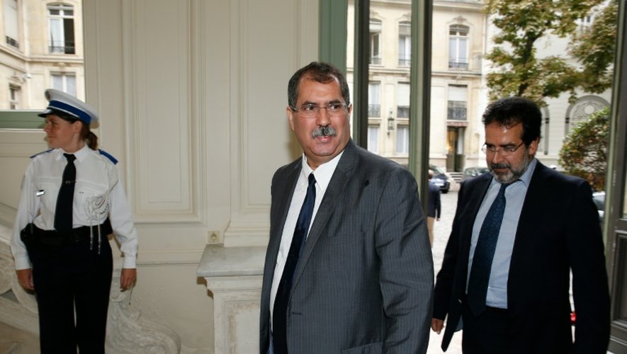 Le président du CFCM Anouar Kbibech arrive au ministère de l'Intérieur, le 29 août 2016 à Paris