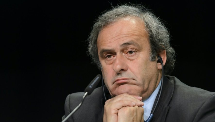 Le président de l'UEFA Michel Platini lors du 65e congrès de la Fifa, le 28 mai 2015 à Zurich