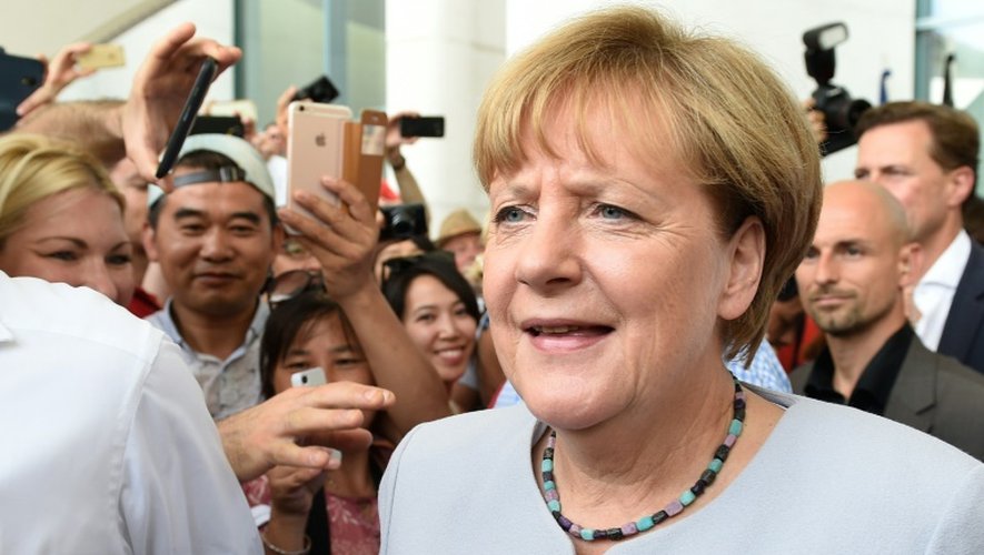 La chancelière Angela Merkel à Berlin, le 28 août 2016