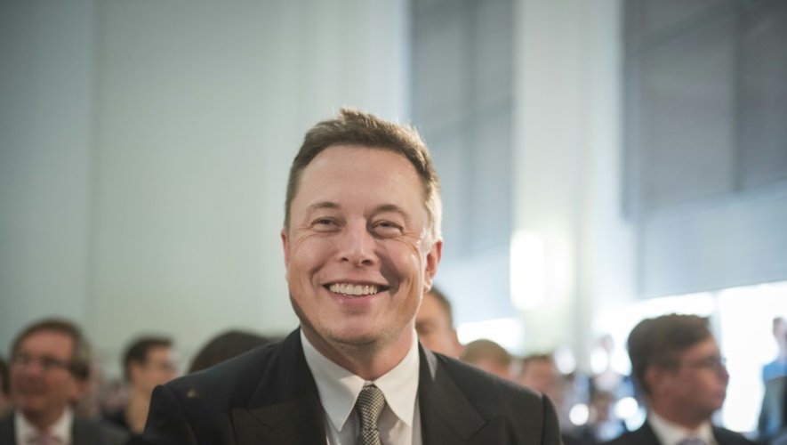 Le patron de Tesla, Elon Musk, à Berlin le 24 septembre 2015