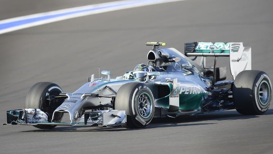 L'Allemand de l'écurie Mercedes Nico Rosberg lors de la première séance d'essais libres du GP de Russie, le 10 octobre 2014 à Sotchi