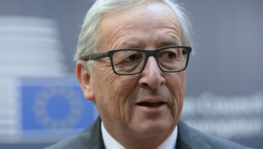 Jean-Claude Juncker à son arrivée au sommet européen le 15 octobre 2015 à Bruxelles