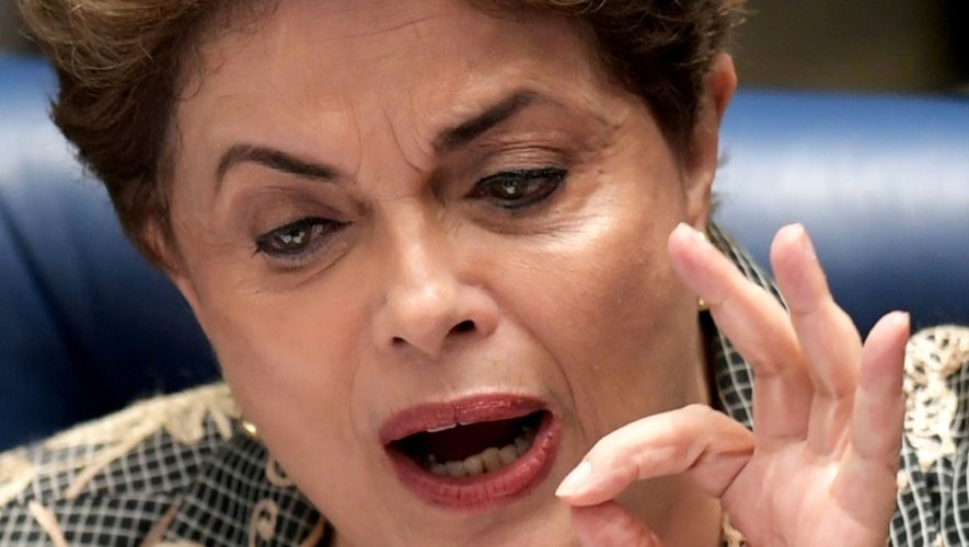 La présidente du Brésil Dilma Rousseff, le 29 août 2016 à Brasilia