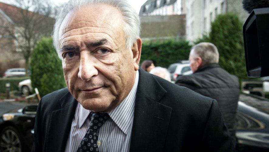 Dominique Strauss-Kahn le 17 février 2015 à Lille où se tenait le procès de l'affaire du Carlton
