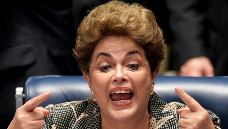 Dilma Rousseff, le 29 août 2016 à Brasilia