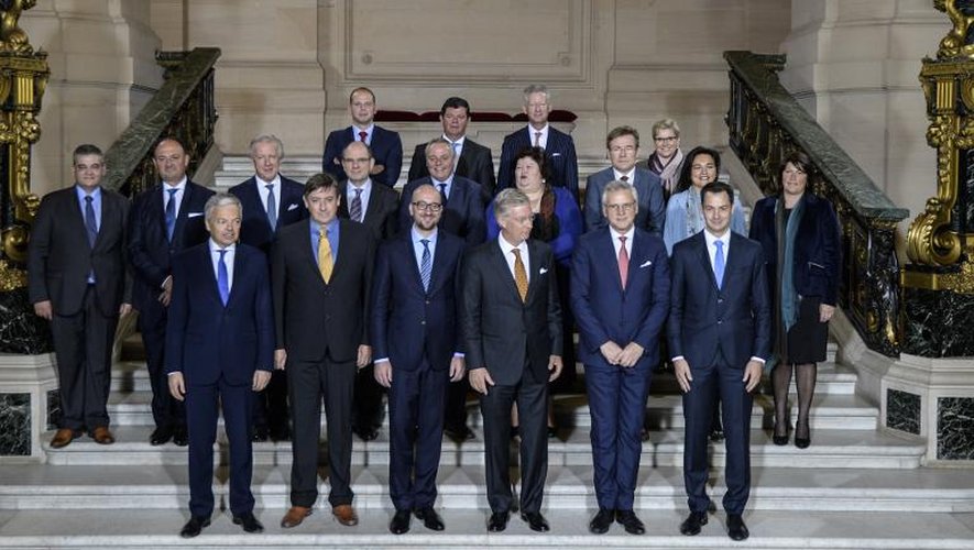 Le nouveau gouvernement belge, le 11 octobre 2014