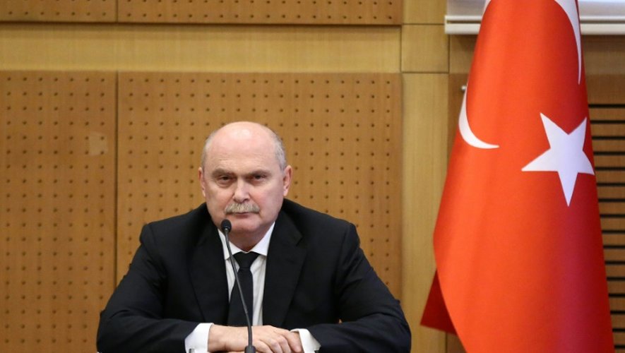 Le ministre turc des Affaires étrangères Feridun Sinirlioglu à Ankara en Turquie, le 16 octobre 2015