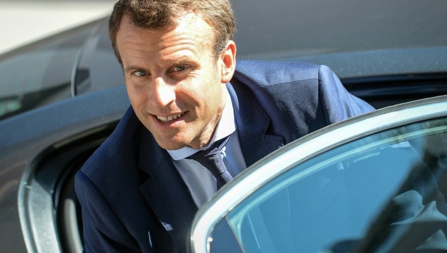 Le ministre français de l'Économie Emmanuel Macron à Colmar, le 25 août 2016
