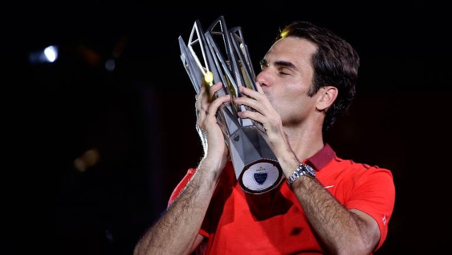 Le Suisse Roger Federer, vainqueur du tournoi de Shanghai, le 12 octobre 2014