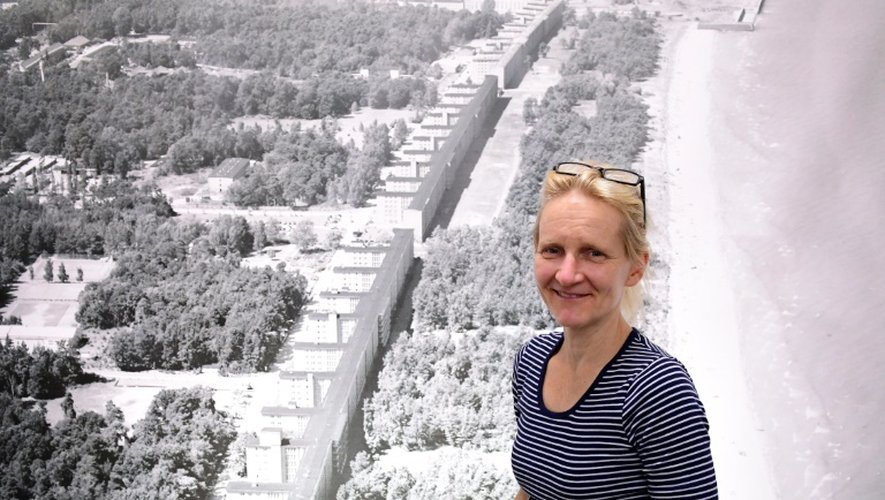 Katja Lucke, historienne d'un musée consacré au complexe de vacances populaire construit par le régime nazi à Prora, dans le nord-est de l'Allemagne