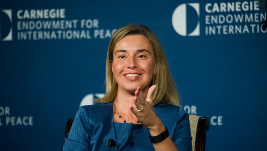 La chef de la diplomatie de l'UE Federica Mogherini le 21 juillet 2016 à Washington