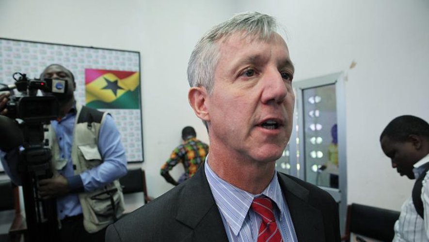 Le chef de la Mission des Nations unies pour la lutte contre Ebola, Anthony Banbury, le 30 septembre 2014 à Accra au Ghana