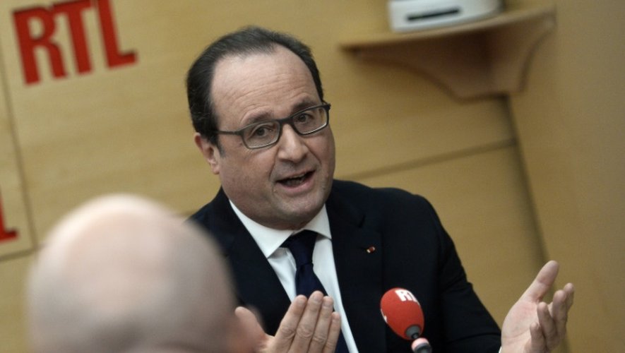 Francois Hollande invité de RTL le 19 octobre 2015 à Paris