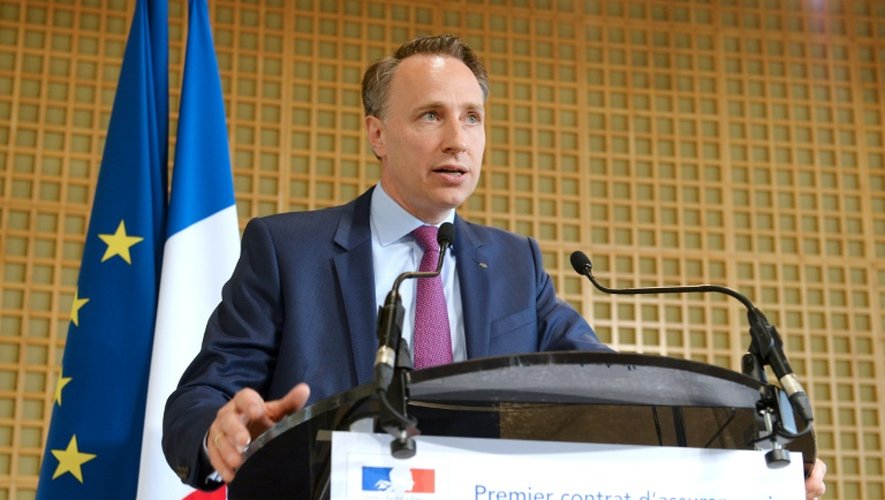 Thomas Buberl au ministère de l'Economie à Paris le 5 juillet 2016