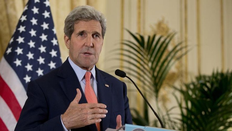 Le secrétaire d'Etat américain John Kerry le 14 octobre 2014 à Paris