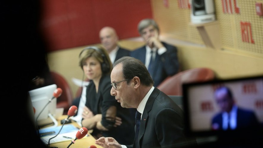 Le président de la République, François Hollande, le 19 octobre 2015 à RTL