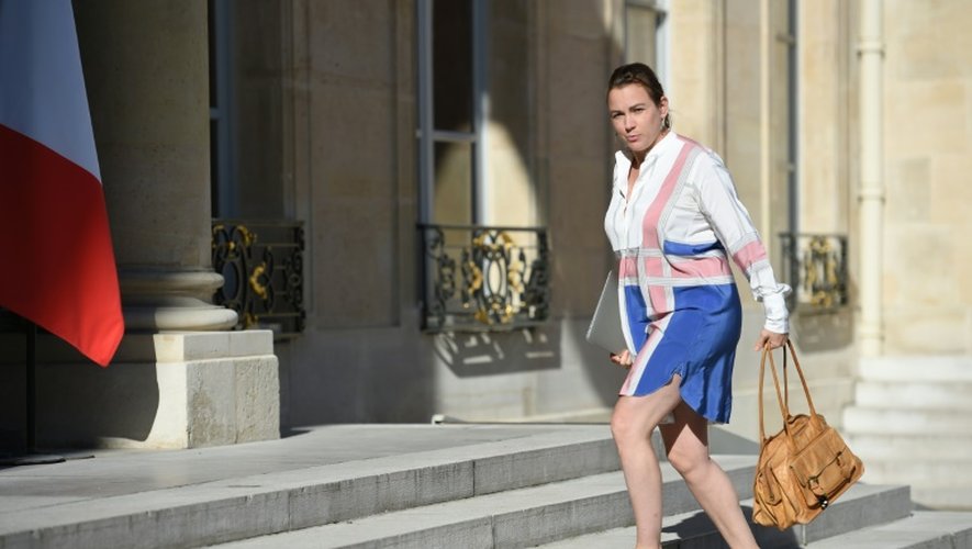 La secrétaire d'État au Numérique Axelle Lemaire arrive à l'Elysée à Paris, le 22 août 2016