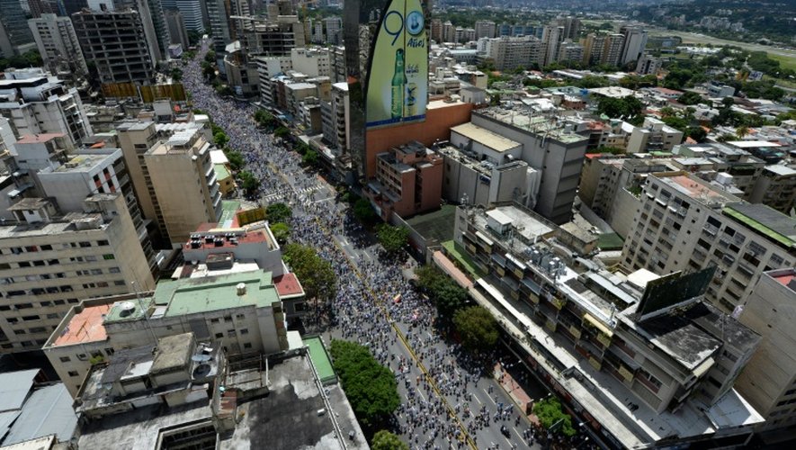 Rassemblement de l'opposition pour réclamer un référendum révocatoire contre le président Maduro, le 1er septembre 2016 à Caracas