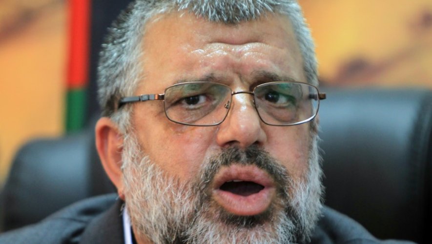 Hassan Youssef, l'un des principaux chefs du Hamas en Cisjordanie, le 10 juin 2014 à son bureau à Ramallah
