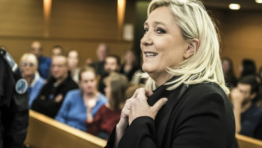 Marine Le Pen le 20 octobre 2015 au tribunal de Lyon