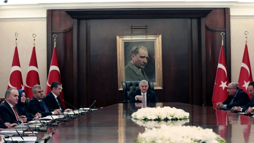 Le Premier ministre turc Binali Yildirim préside un eréunion du gouvernement à Ankara, le 2 septembre 2016