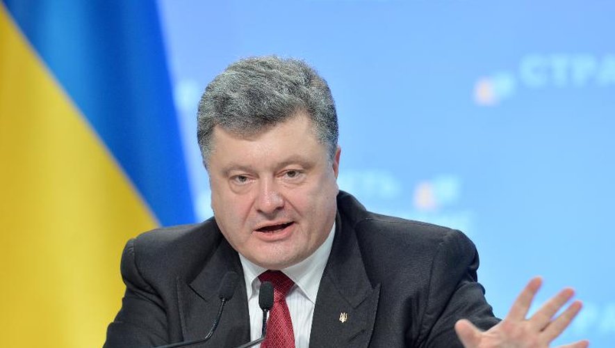 Le président ukrainien Petro Porochenko le 25 septembre 2014 à Kiev