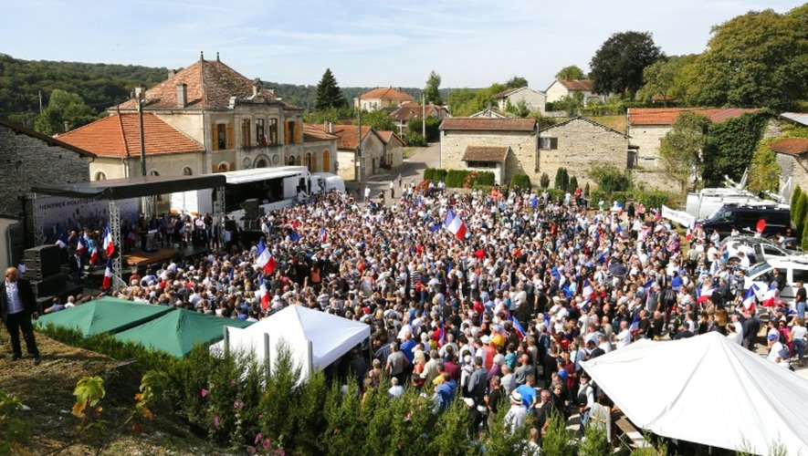 Meeting de Marine Le Pen le 3 septembre 2016 à Brachay, en Haute-Marne