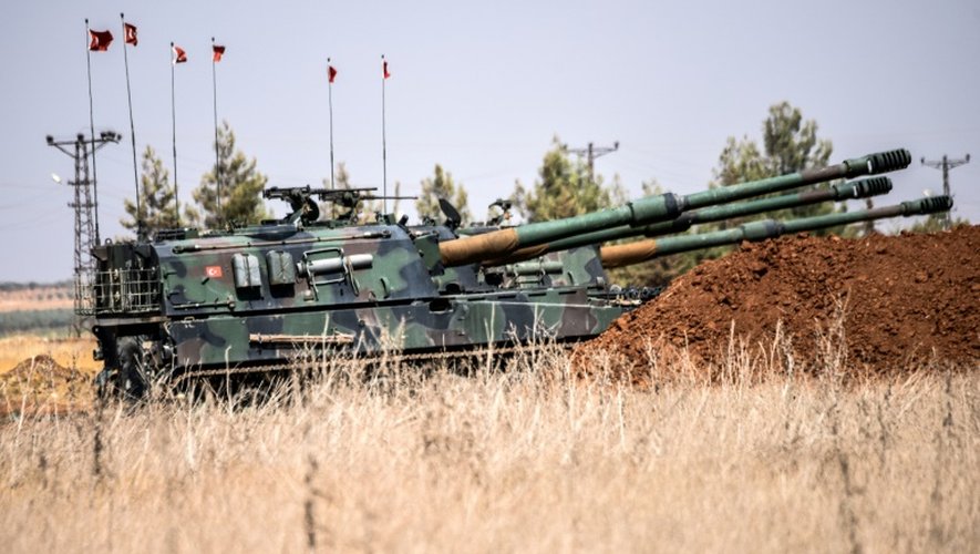 Des chars turcs près de la frontière syrienne, le 3 septembre 2016