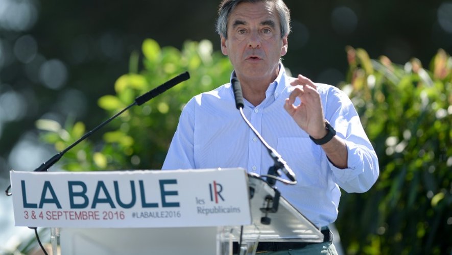François Fillon, candidat à la primaire de la droite, le 3 septembre 2016 à La Baule