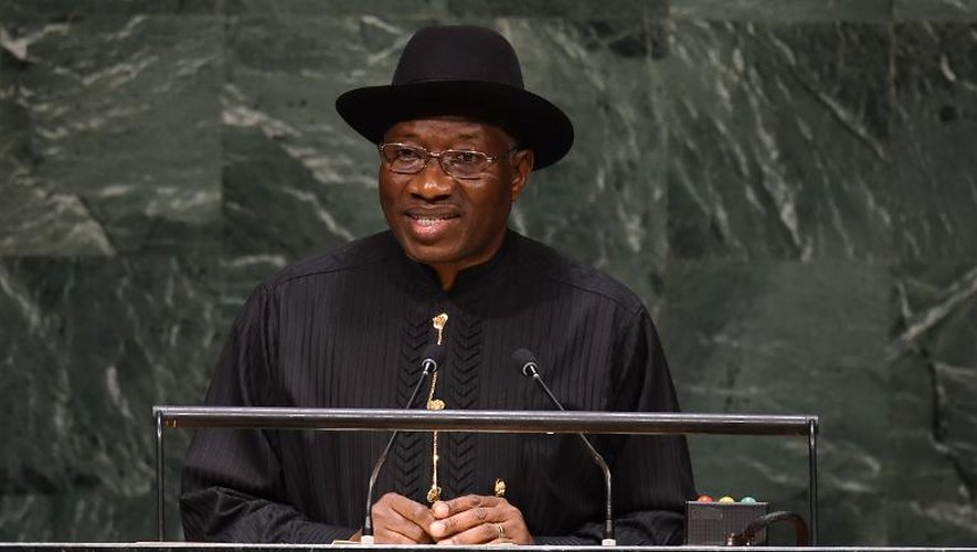 Le président nigérian Goodluck Jonathan, le 24 septembre 2014 à New York