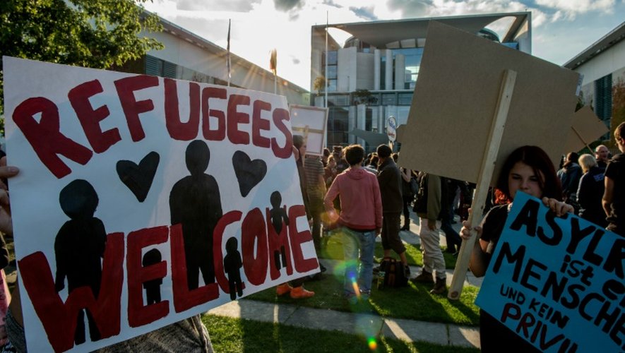 Une manifestation pro-accueil des réfugiés à Berlin, le 24 septembre 2015