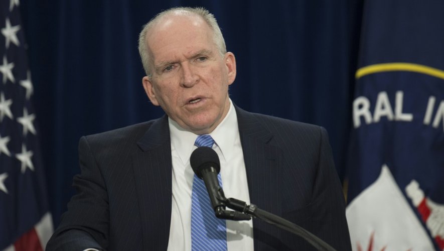 John Brennan, le directeur de la CIA, lors d'une conférence de presse à Langley, le 11 décembre 2014