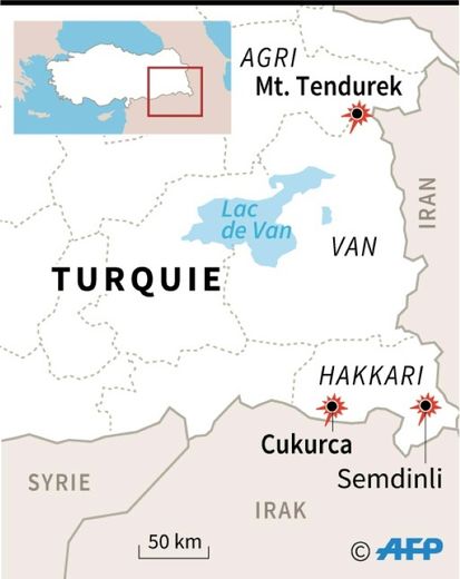 L'armée turque bombarde des positions du PKK
