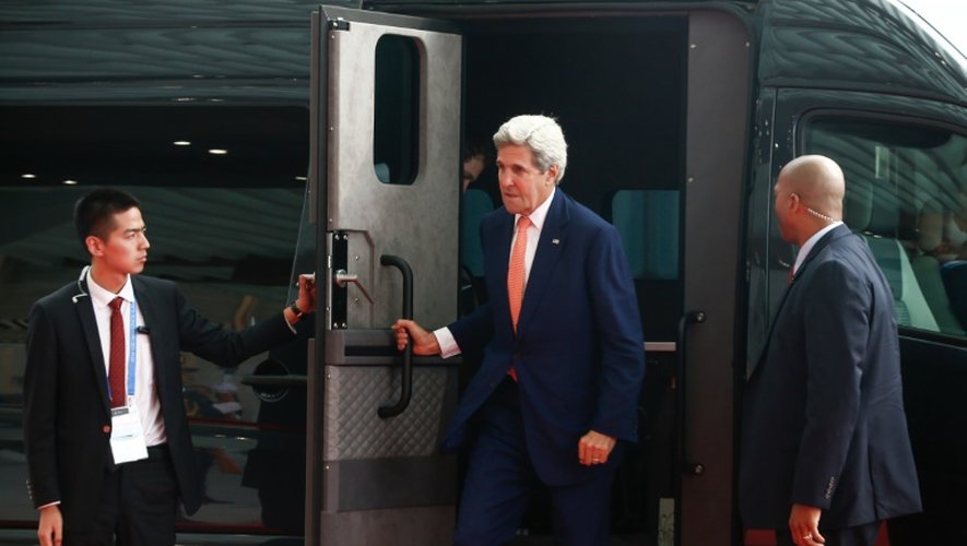 Le secrétaire d'Etat américain John Kerry le 4 septembre 2016 à Hangzhou, lors du G20 en Chine