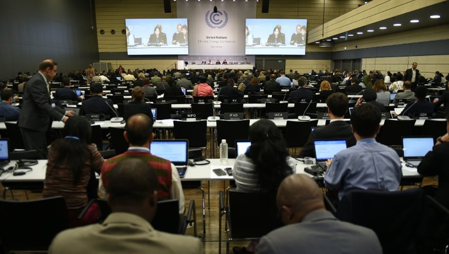 Des délégués à la convention-cadre sur le climat à Bonn, le 1er juin 2015