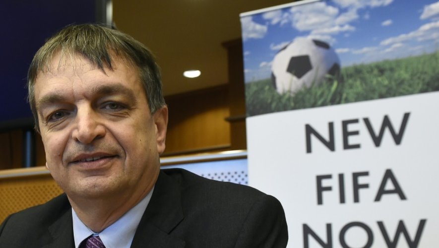 Jérôme Champagne, ancien secrétaire général adjoint de la Fifa, le 21 janvier 2015 à Bruxelles