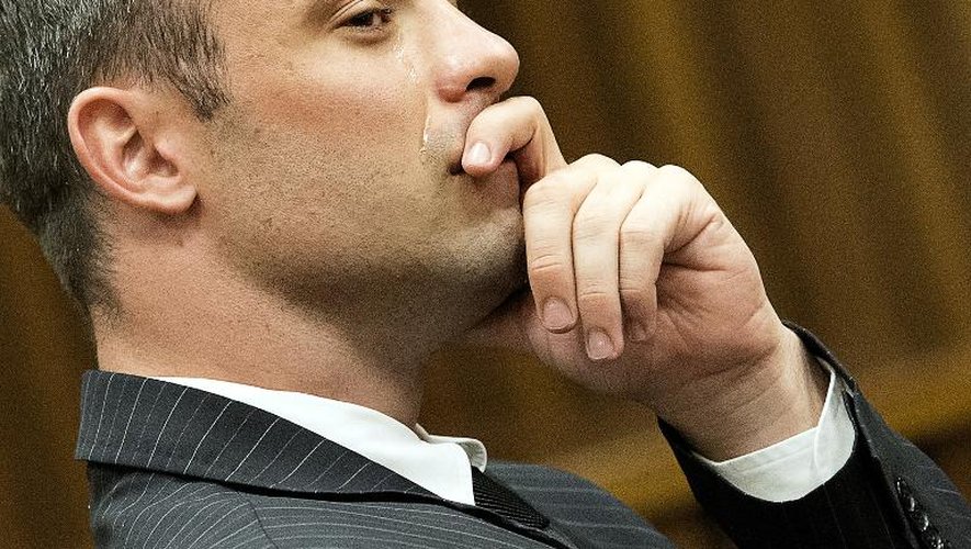 Oscar Pistorius, le champion paralympique reconnu coupable d'avoir tué sa petite amie en 2013, le 18 mars 2014 au tribunal à Pretoria